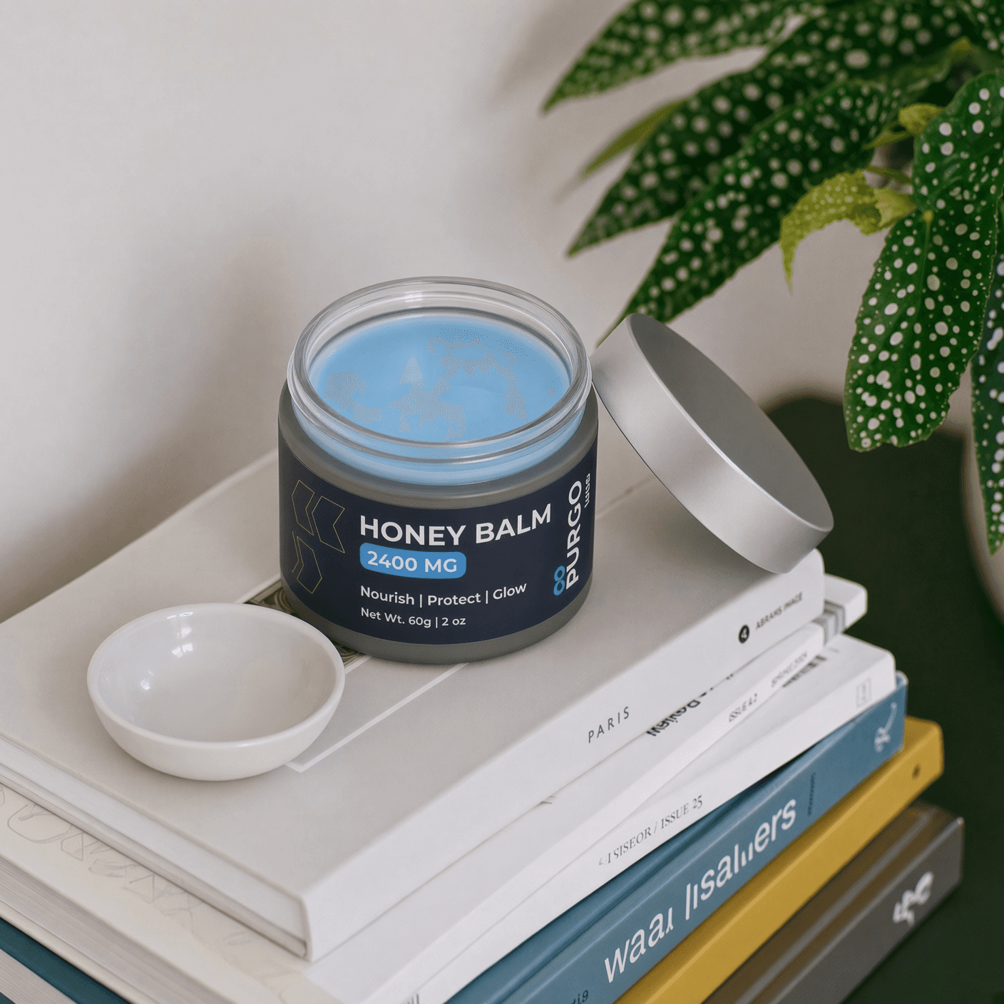 Honey Balm lifestyle on books
