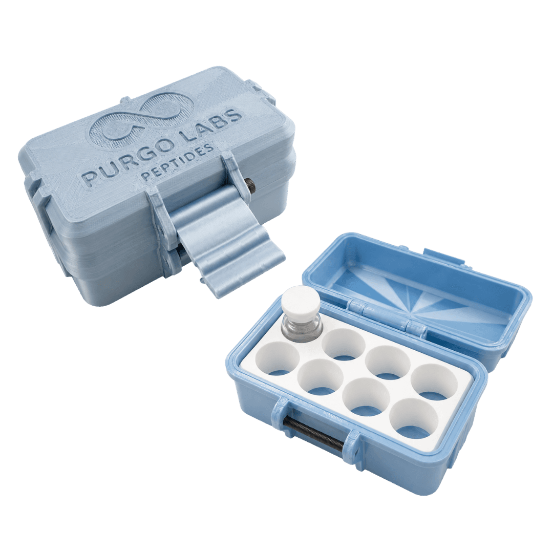 Purgo Labs Peptide Vial Storage Case open view